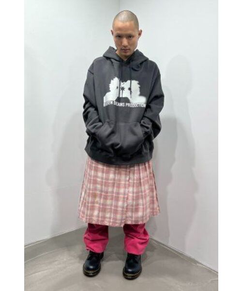 NICE GHOST CLUB(ナイスゴーストクラブ)の「PIGMENT LAYERED SWEAT PANTS_RED(NG2ESUPA01A)(スウェットパンツ・レディース・レッド・S/M/L)」の12枚目の写真