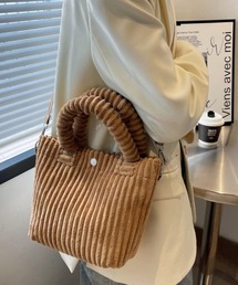 コーデュロイ2wayショルダーバッグ