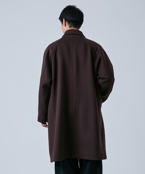 B.C STOCK(ベーセーストック)の「ビーバーステンカラーコート(ステンカラーコート・メンズ・ブラック/ブラウン/ベージュ・LARGE/MEDIUM)」の5枚目の写真