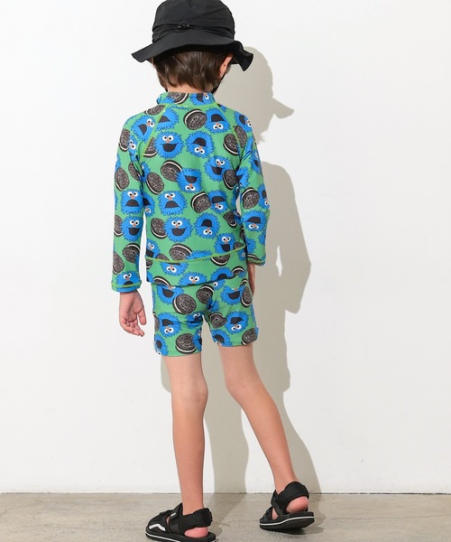 Ocean&Ground(オーシャン&グラウンド)の「【Ocean&Ground】ボクサーショーツ水着/UVカット(水着・キッズ・グリーン/ブルー/オフホワイト・90/100/110/120/130/140)」の8枚目の写真