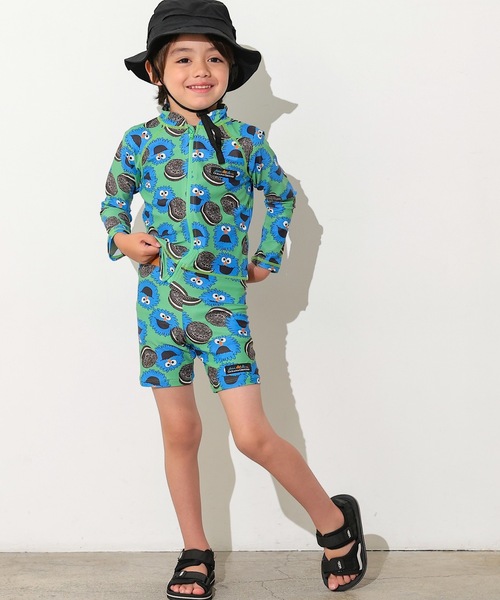 Ocean&Ground(オーシャン&グラウンド)の「【Ocean&Ground】ボクサーショーツ水着/UVカット(水着・キッズ・グリーン/ブルー/オフホワイト・90/100/110/120/130/140)」の7枚目の写真