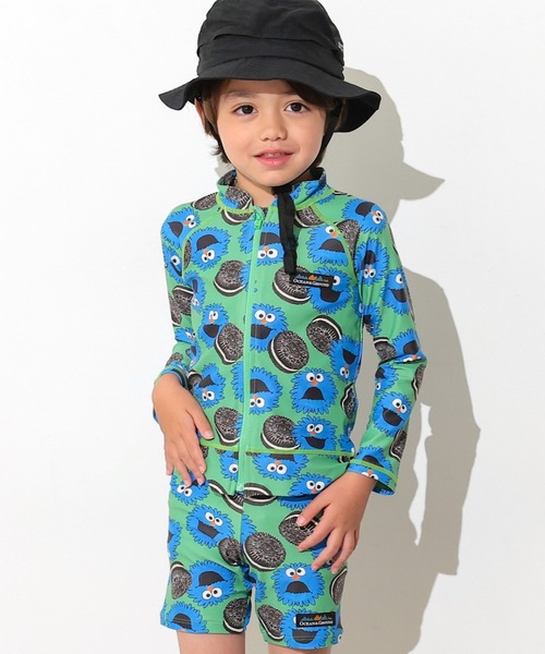Ocean&Ground(オーシャン&グラウンド)の「【Ocean&Ground】ボクサーショーツ水着/UVカット(水着・キッズ・グリーン/ブルー/オフホワイト・90/100/110/120/130/140)」の5枚目の写真