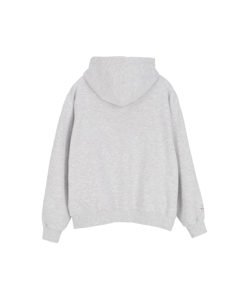 AFTERMATH（アフターマス）の「ATM LOGO ZIP HOODIE HEATHER GREY（パーカー・レディース・その他・M/L/XL）」の3枚目の写真