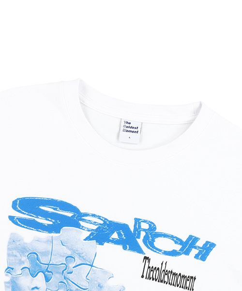 THECOLDESTMOMENT（ザコールデストモーメント）の「TCM search T (white)（Tシャツ/カットソー・レディース・その他・XL/L/M/S）」の4枚目の写真