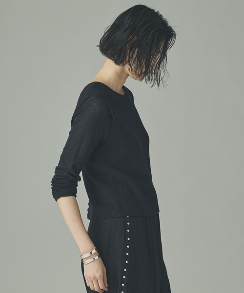 Curensology（カレンソロジー）の「Curensology(カレンソロジー)/2WAYフリゼニットベスト（ベスト・レディース・オフホワイト/ブラック・FREE）」の21枚目の写真