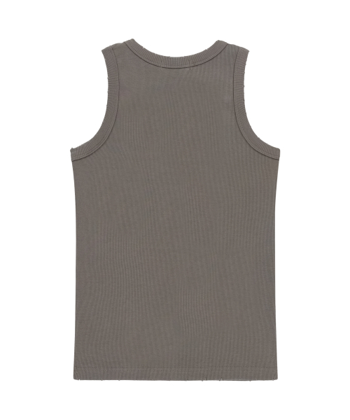 AAKAM(アーカム)の「Distressed Logo Sleeveless (Brown)(Tシャツ/カットソー・レディース・その他・1/2)」の2枚目の写真