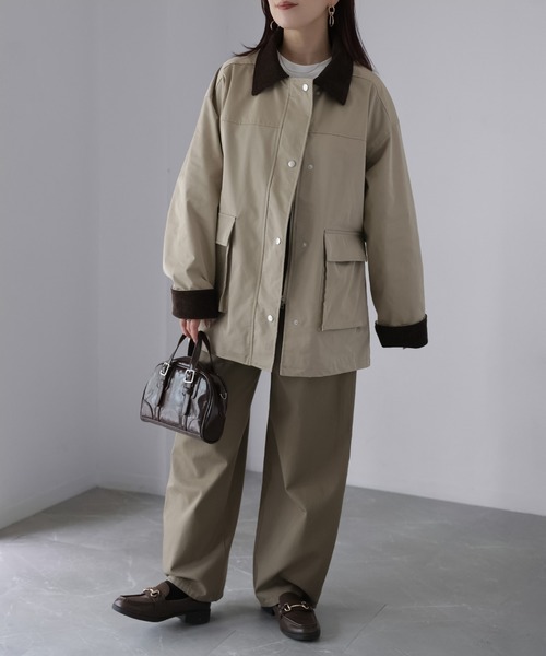 セール】コーデュロイ切替配色カバーオール（カバーオール）｜Riberry