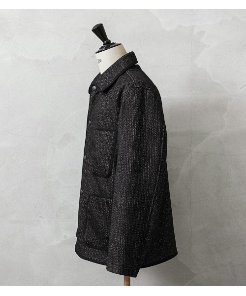 HOUSTON(ヒューストン)の「HOUSTON / ヒューストン 51565 BEACH CLOTH JACKET / ビーチクロスジャケット(カバーオール・メンズ・ブラック/ブラウン・42/44/40/38)」の3枚目の写真