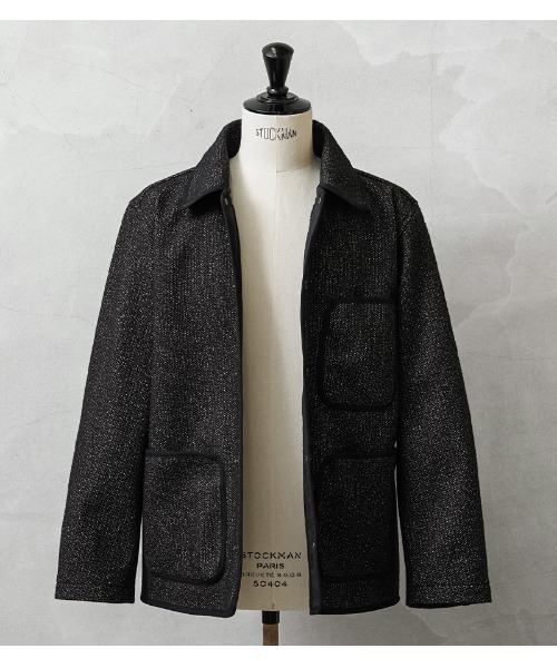 HOUSTON(ヒューストン)の「HOUSTON / ヒューストン 51565 BEACH CLOTH JACKET / ビーチクロスジャケット(カバーオール・メンズ・ブラック/ブラウン・42/44/40/38)」の5枚目の写真