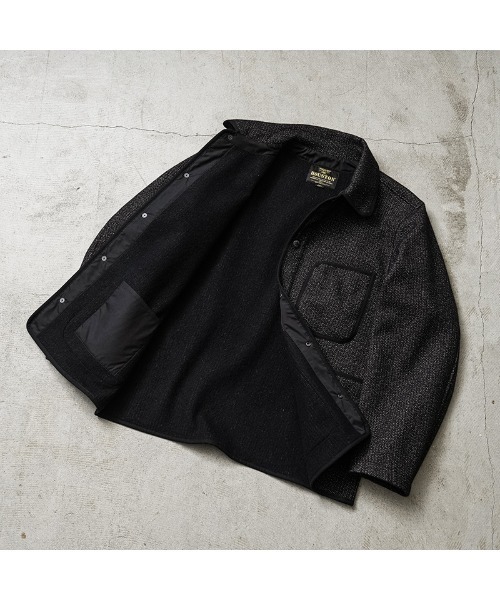 HOUSTON(ヒューストン)の「HOUSTON / ヒューストン 51565 BEACH CLOTH JACKET / ビーチクロスジャケット(カバーオール・メンズ・ブラック/ブラウン・42/44/40/38)」の6枚目の写真