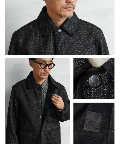 HOUSTON(ヒューストン)の「HOUSTON / ヒューストン 51565 BEACH CLOTH JACKET / ビーチクロスジャケット(カバーオール・メンズ・ブラック/ブラウン・42/44/40/38)」の11枚目の写真