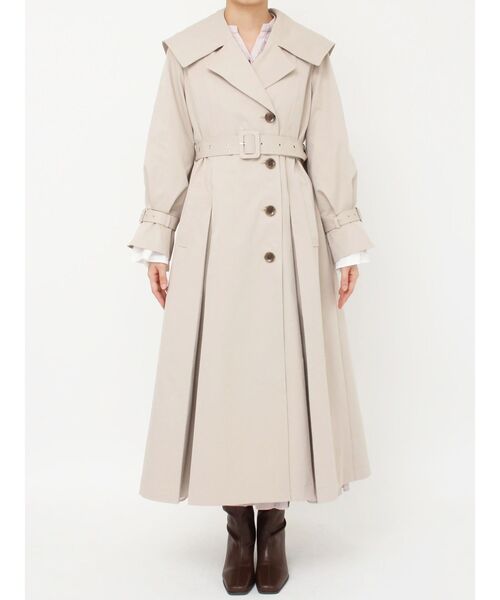 dazzlin(ダズリン)の「ビッグカラーフリルスリーブトレンチコート(トレンチコート・レディース・ピンク/ベージュ・FREE)」の18枚目の写真