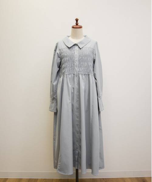 CLETTE(クレット)の「CLETTEオリジナルシャーリングシャツワンピース(ワンピース・レディース・ネイビー/グレー/ブルー・4L/3L/LL)」の19枚目の写真