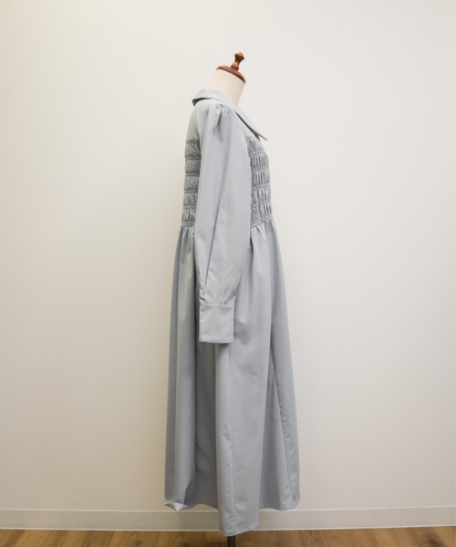 CLETTE(クレット)の「CLETTEオリジナルシャーリングシャツワンピース(ワンピース・レディース・ネイビー/グレー/ブルー・4L/3L/LL)」の20枚目の写真