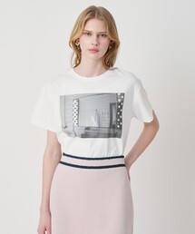 コットン天竺フォトプリントTシャツ