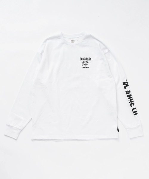 DC SHOES(ディーシーシューズ)の「DC SHOES メンズ 26 PLAY BUDDY LS ロンT 長袖Tシャツ【2026年春夏モデル】/袖プリント・バックプリント(Tシャツ/カットソー・メンズ・ホワイト/ブラック/マルチ・MEDIUM/LARGE/X-LARGE)」の4枚目の写真