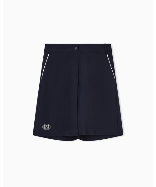 EMPORIO ARMANI EA7(エンポリオアルマーニイーエーセブン)の「【エンポリオ アルマーニ EA7】EA7ロゴ入り ショートパンツ(その他パンツ・レディース・ネイビー・LARGE/MEDIUM/SMALL)」の2枚目の写真