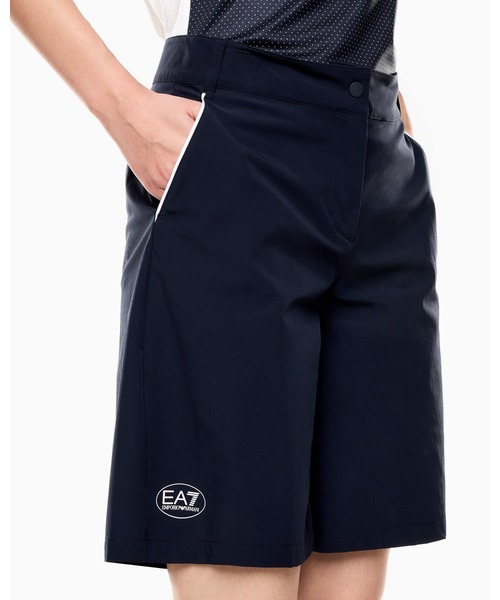 EMPORIO ARMANI EA7(エンポリオアルマーニイーエーセブン)の「【エンポリオ アルマーニ EA7】EA7ロゴ入り ショートパンツ(その他パンツ・レディース・ネイビー・LARGE/MEDIUM/SMALL)」の4枚目の写真