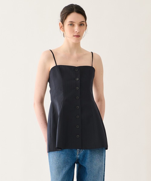 ESTNATION（エストネーション）の「ESTNATION / ピンストライプ ビスチェ（キャミソール・レディース・グレー系その他/ダークネイビー・38/36）」の2枚目の写真