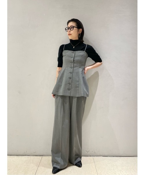 ESTNATION（エストネーション）の「ESTNATION / ピンストライプ ビスチェ（キャミソール・レディース・グレー系その他/ダークネイビー・38/36）」の14枚目の写真