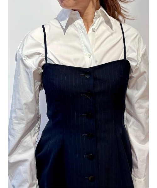 ESTNATION（エストネーション）の「ESTNATION / ピンストライプ ビスチェ（キャミソール・レディース・グレー系その他/ダークネイビー・38/36）」の20枚目の写真