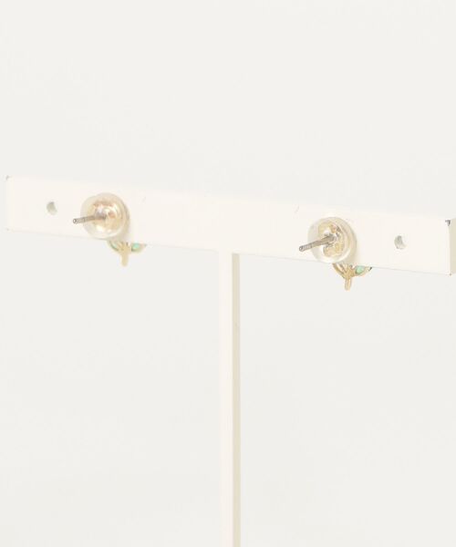 Zoule(ゾーラ)の「Zoule ゾーラ:FLOWER LETTER SERIES jewel flower letter1 花言葉 チューリップ スズラン ピアス(ピアス(両耳用)・レディース・レッド/ホワイト・FREE)」の9枚目の写真