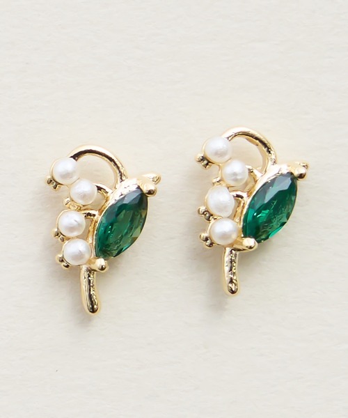 Zoule(ゾーラ)の「Zoule ゾーラ:FLOWER LETTER SERIES jewel flower letter1 花言葉 チューリップ スズラン ピアス(ピアス(両耳用)・レディース・レッド/ホワイト・FREE)」の10枚目の写真