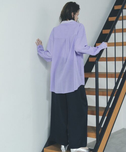 Editt by YECCA VECCA(エディットバイイェッカヴェッカ)の「ヴィンテージサテンイージーパンツ(その他パンツ・レディース・ベージュ/ネイビー/ライトグレー・FREE)」の8枚目の写真