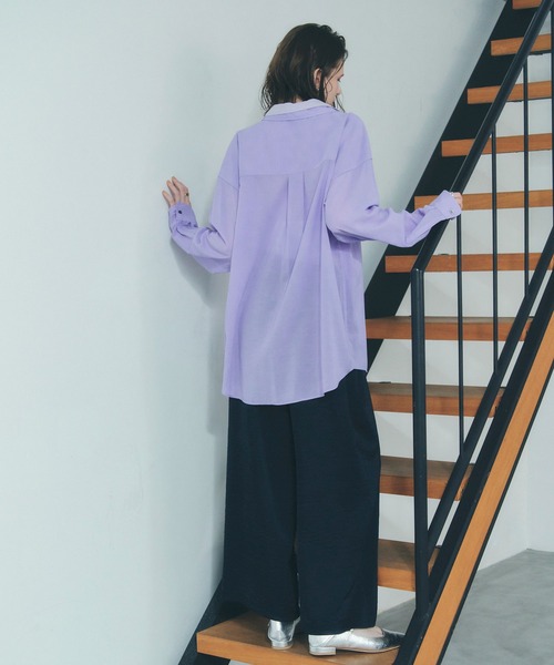 Editt by YECCA VECCA(エディットバイイェッカヴェッカ)の「ヴィンテージサテンイージーパンツ(その他パンツ・レディース・ベージュ/ネイビー/ライトグレー・FREE)」の13枚目の写真