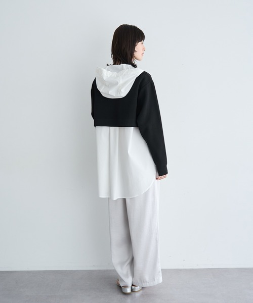 Editt by YECCA VECCA(エディットバイイェッカヴェッカ)の「ヴィンテージサテンイージーパンツ(その他パンツ・レディース・ベージュ/ネイビー/ライトグレー・FREE)」の17枚目の写真