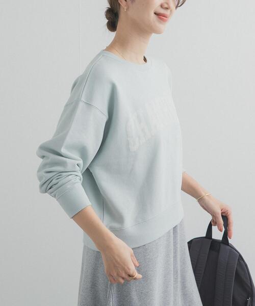 URBAN RESEARCH DOORS（アーバンリサーチドアーズ）の「カレッジロゴ刺繍スウェット（スウェット・レディース・ネイビー/ミント/ベージュ系その他・FREE）」の7枚目の写真