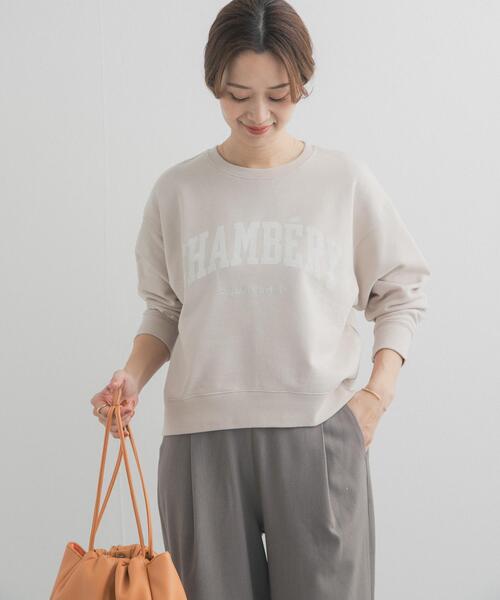 URBAN RESEARCH DOORS（アーバンリサーチドアーズ）の「カレッジロゴ刺繍スウェット（スウェット・レディース・ネイビー/ミント/ベージュ系その他・FREE）」の19枚目の写真