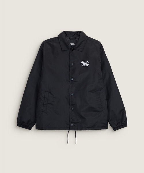 VANS(バンズ)の「TORREY コーチジャケット 2.0 / Torrey Nylon Coaches Jacket 2. VN000TREY281(ブルゾン・メンズ・ブラック・LARGE/SMALL/X-LARGE/XX-LARGE/MEDIUM)」の1枚目の写真