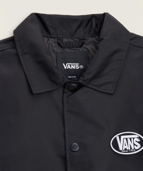 VANS(バンズ)の「TORREY コーチジャケット 2.0 / Torrey Nylon Coaches Jacket 2. VN000TREY281(ブルゾン・メンズ・ブラック・LARGE/SMALL/X-LARGE/XX-LARGE/MEDIUM)」の3枚目の写真