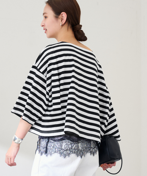 ONIT/オニット 別注OVERSIZE WIDE BORDER（Tシャツ/カットソー