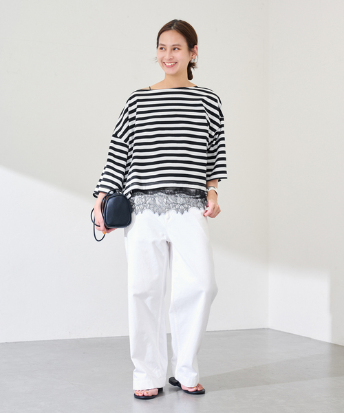 ONIT/オニット 別注OVERSIZE WIDE BORDER（Tシャツ/カットソー