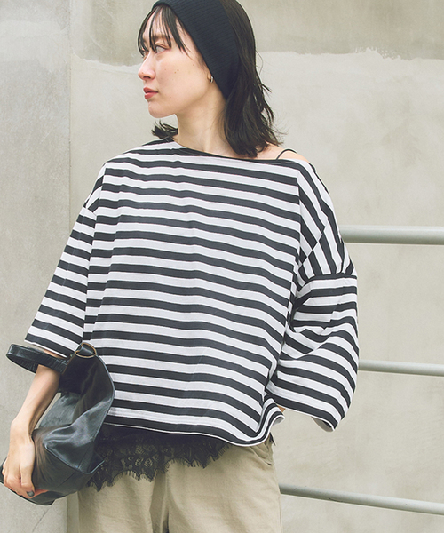 ONIT/オニット 別注OVERSIZE WIDE BORDER（Tシャツ/カットソー