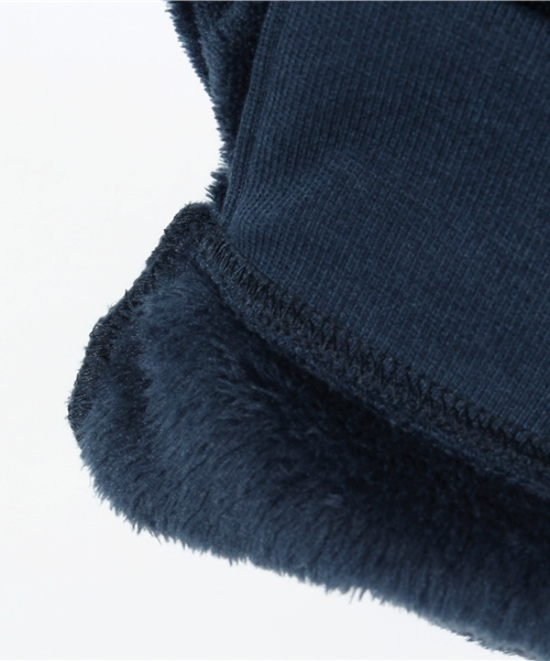 CIAOPANIC TYPY(チャオパニックティピー)の「シャギーフリースVネックプルオーバー(スウェット・キッズ・オリーブ/アイボリー/ネイビー・125/105/135/115/95)」の9枚目の写真