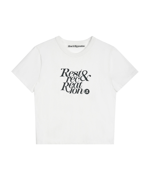 Rest&Recreation(レストアンドレクリエーション)の「BASIC LOGO T-SHIRT - WHITE(Tシャツ/カットソー・レディース・その他・ONE)」の1枚目の写真