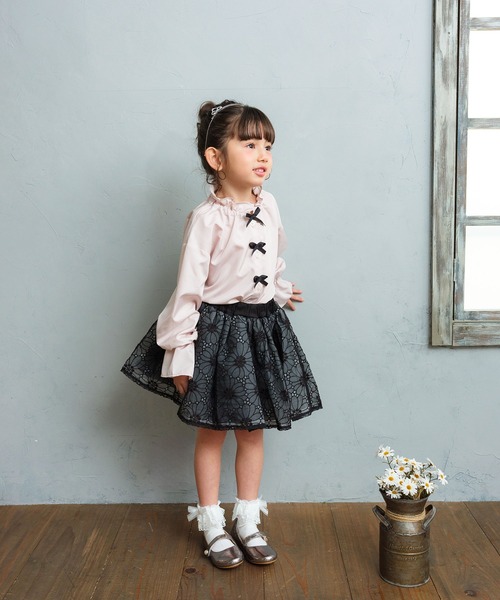 Rora(ローラ)の「ピア レースソックス (3colors)(ソックス/靴下・キッズ・ブラック/アイボリー/グレー・16-18cm/14-16cm/18-20cm)」の5枚目の写真