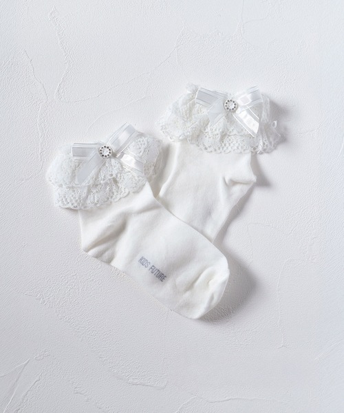 Rora(ローラ)の「ピア レースソックス (3colors)(ソックス/靴下・キッズ・ブラック/アイボリー/グレー・16-18cm/14-16cm/18-20cm)」の18枚目の写真