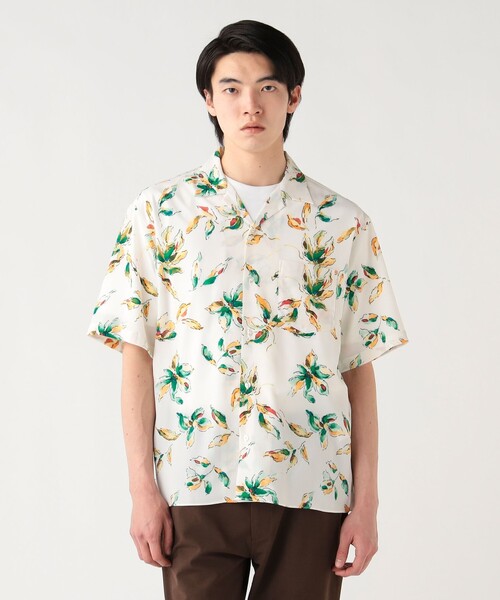 BEAMS HEART(ビームスハート)の「プリント オープンカラー シャツ(シャツ/ブラウス・メンズ・レッド系その他7/ホワイト系その他2/ホワイト/ダークブラウン/ネイビー・SMALL/MEDIUM/LARGE)」の11枚目の写真