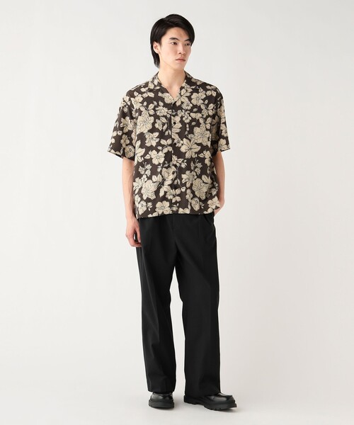 BEAMS HEART(ビームスハート)の「プリント オープンカラー シャツ(シャツ/ブラウス・メンズ・レッド系その他7/ホワイト系その他2/ホワイト/ダークブラウン/ネイビー・SMALL/MEDIUM/LARGE)」の13枚目の写真