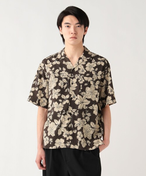 BEAMS HEART(ビームスハート)の「プリント オープンカラー シャツ(シャツ/ブラウス・メンズ・レッド系その他7/ホワイト系その他2/ホワイト/ダークブラウン/ネイビー・SMALL/MEDIUM/LARGE)」の14枚目の写真