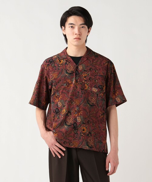 BEAMS HEART(ビームスハート)の「プリント オープンカラー シャツ(シャツ/ブラウス・メンズ・レッド系その他7/ホワイト系その他2/ホワイト/ダークブラウン/ネイビー・SMALL/MEDIUM/LARGE)」の17枚目の写真