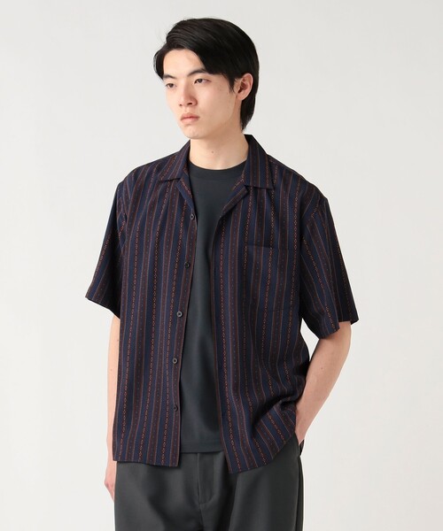 BEAMS HEART(ビームスハート)の「プリント オープンカラー シャツ(シャツ/ブラウス・メンズ・レッド系その他7/ホワイト系その他2/ホワイト/ダークブラウン/ネイビー・SMALL/MEDIUM/LARGE)」の20枚目の写真