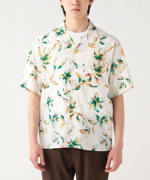 BEAMS HEART(ビームスハート)の「プリント オープンカラー シャツ(シャツ/ブラウス・メンズ・レッド系その他7/ホワイト系その他2/ホワイト/ダークブラウン/ネイビー・SMALL/MEDIUM/LARGE)」の21枚目の写真