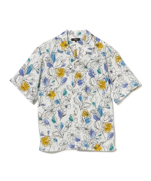BEAMS HEART（ビームスハート）の「【7/31再値下げ】プリント オープンカラー シャツ（ユニセックス）（シャツ/ブラウス・メンズ・レッド系その他7/ホワイト系その他2/ホワイト/ダークブラウン/ネイビー・SMALL/MEDIUM/LARGE）」の14枚目の写真