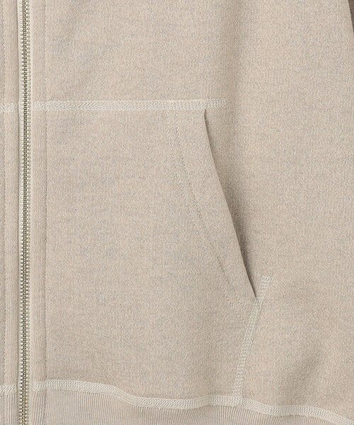 DANTON（ダントン）の「Store-Exclusive Men’s Loopwheel Zip Hoodie（パーカー・メンズ・ベージュ/グレー・40/44/38/42）」の7枚目の写真