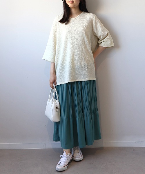 MB mint breeze(エムビーミントブリーズ)の「【WEB/一部店舗限定】【LL~6L 大きいサイズ】バックギャザープルオーバー(Tシャツ/カットソー・レディース・ブラック/クリーム/ブラウン・LL/3L/4L/5L/6L)」の8枚目の写真